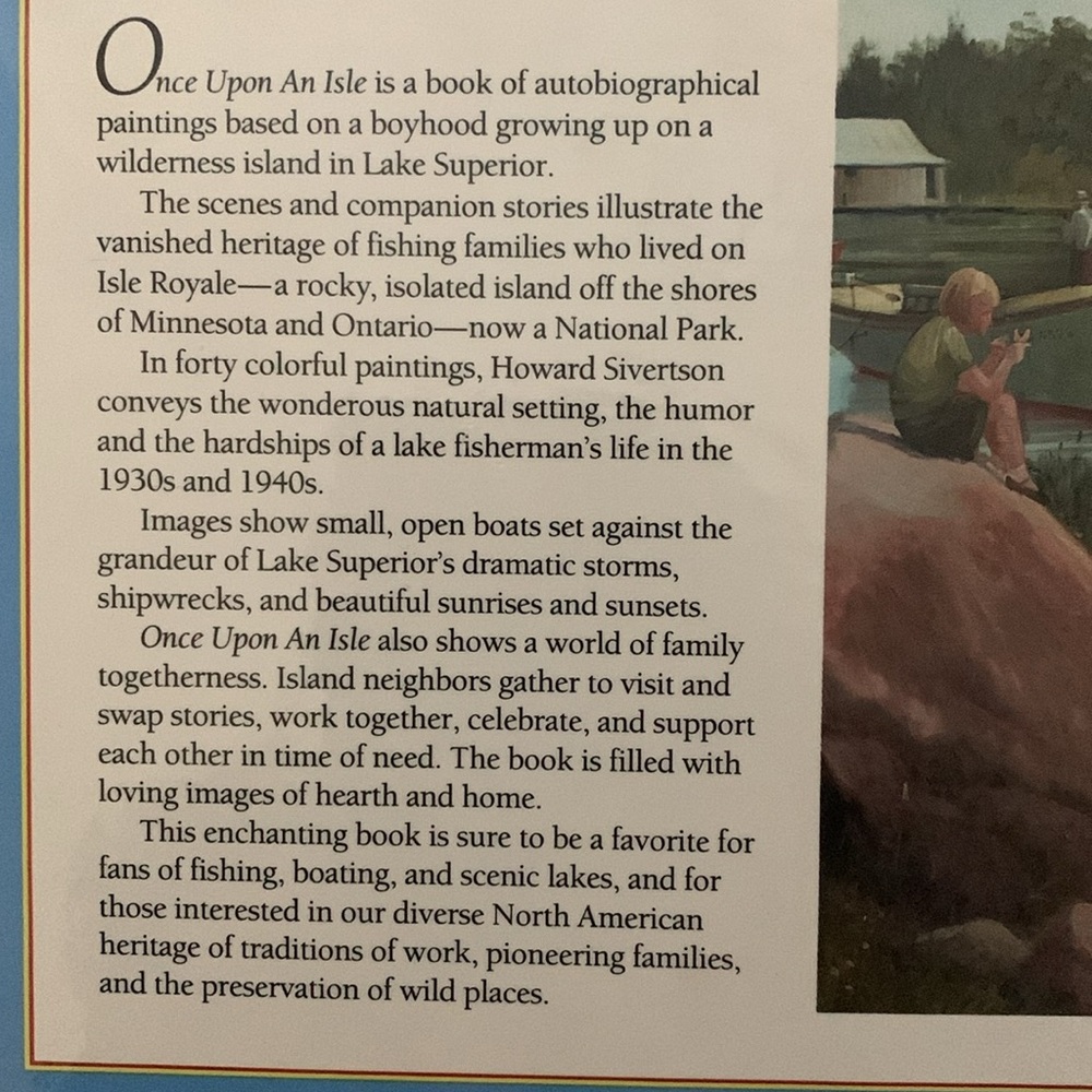 Once Upon an Isle The Story of Fishing Families on Isle Royale hardcover book - Picture 3 of 6